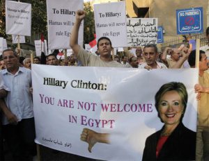 hillary clinton you are not welcome in Egypt